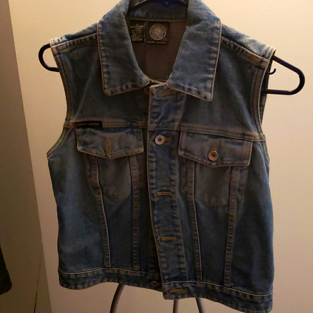 Dkny jeans women's denim vest